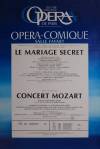 Poster Il Matrimonio Segreto, Paris Opera debut of Gregory Reinhart in the Salle Favart, Paris, 1984
