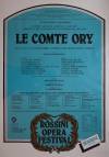 Poster Le Comte Ory, premiered at Rossini Festival at Pesaro 1984, revived at La Fenice, Venise in 1989