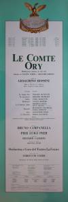 Poster Le Comte Ory, La Fenice, Venice, 1988